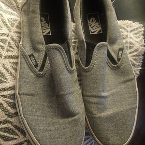 Vans Men's Charcoal Slip-On Sneakers